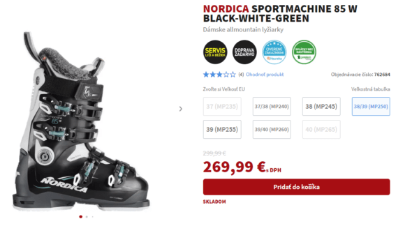 damske lyziarky nordica sportmachine