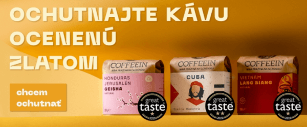 coffeein najlepšie hodnotená káva